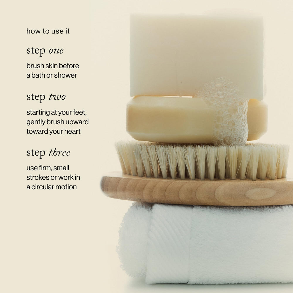 Goop Beauty Dry Brush FSC certified wooden handle supports eco-conscious exfoliation