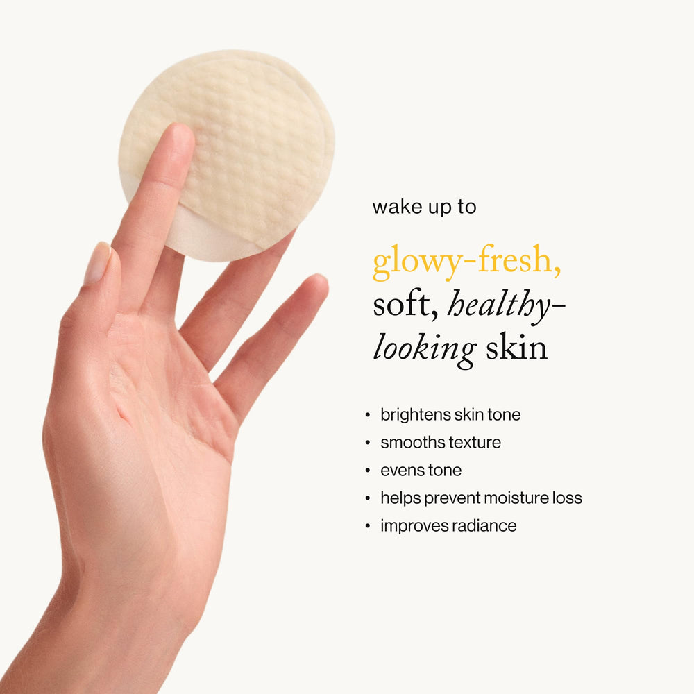 Goop Beauty dual-textured pads in use on skin for refined texture
