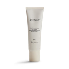 goop Beauty Exfoliating Jelly Cleanser bottle showcases a gentle daily cleansing experience.