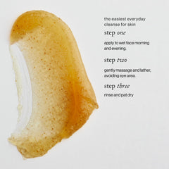 goop Beauty Exfoliating Jelly Cleanser texture close-up highlights springy, foamless feel for comfortable cleansing.
