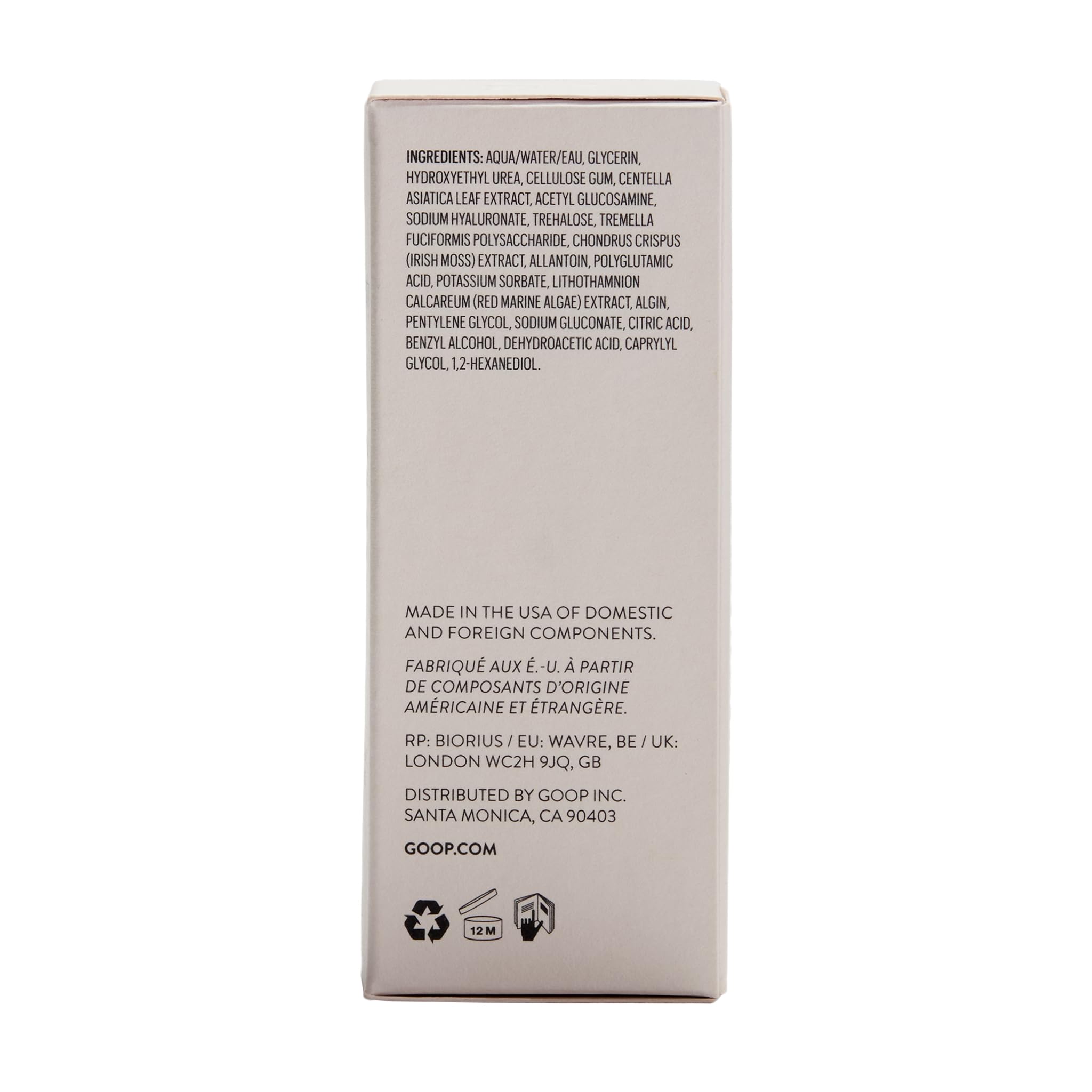 goop Beauty Exosome Hydration Therapy Serum bottle on vanity signaling premium skincare ritual