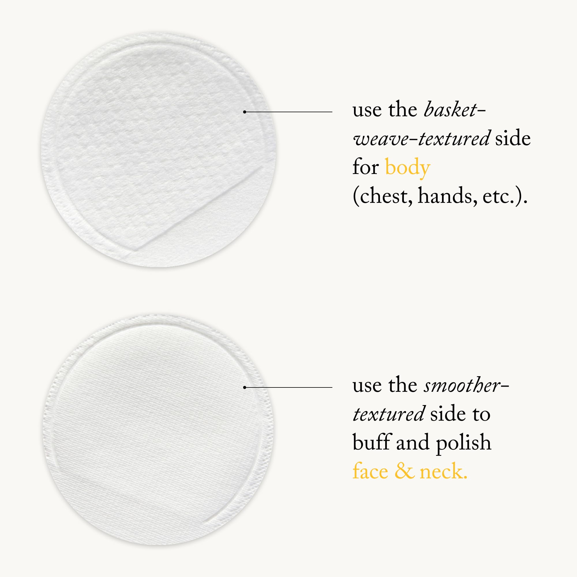 Goop Beauty glycolic pads paired with mango and plum ingredients on display