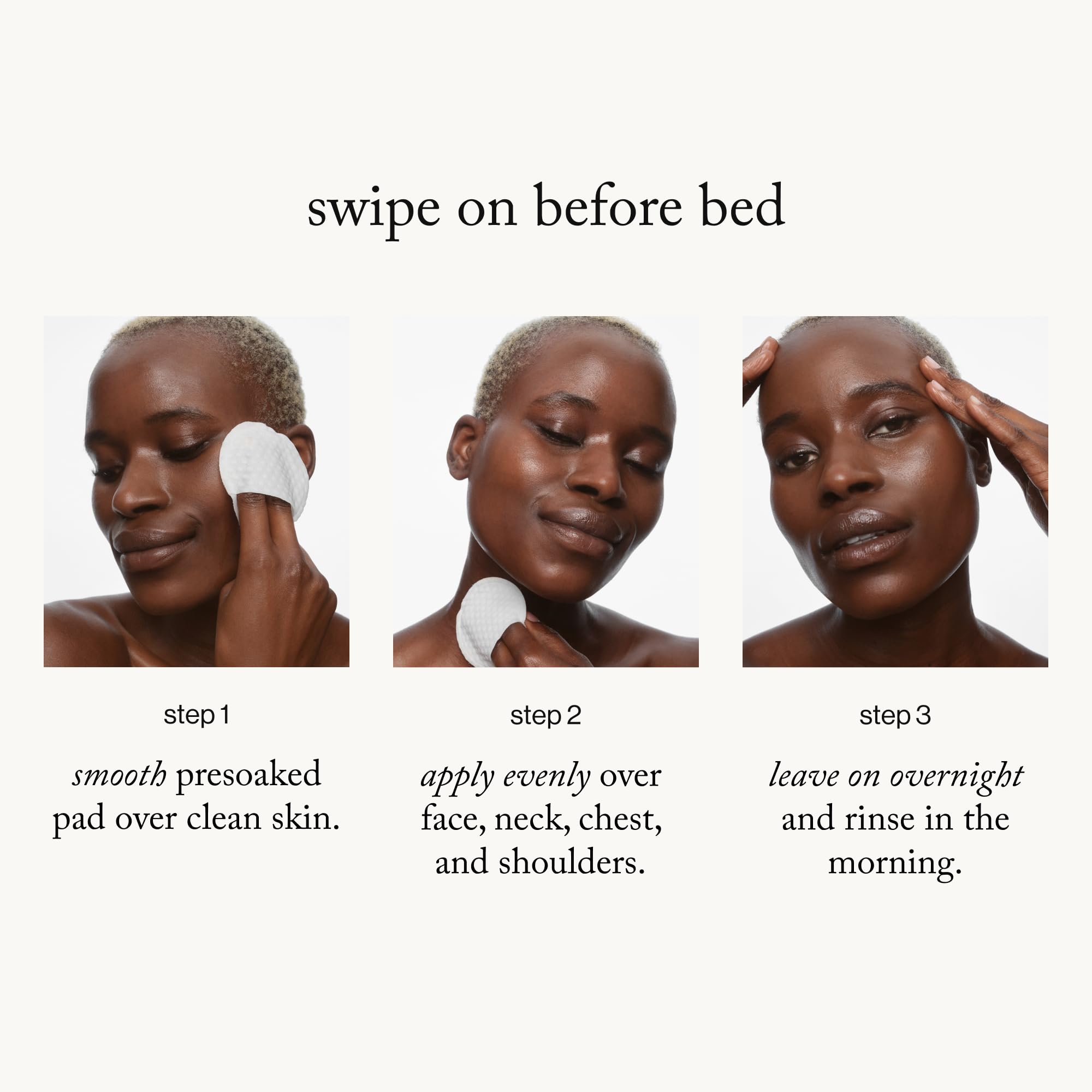 Goop Beauty glycolic pads laid on a mirror with sunrise glow