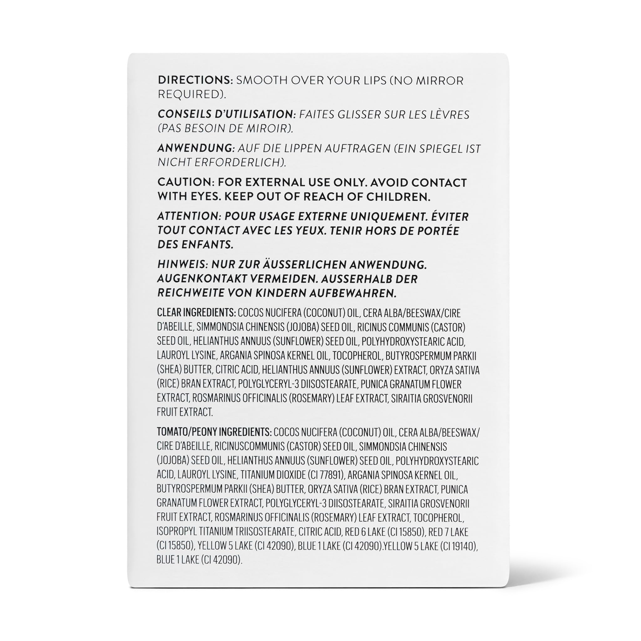 goop Beauty Lip Balm ingredients highlight natural botanical oils for nourishment