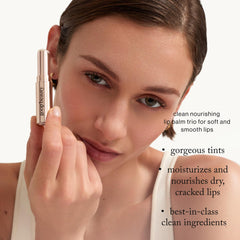 Goop Beauty Lip Balm Trio front tubes display, ready for on-the-go moisture.