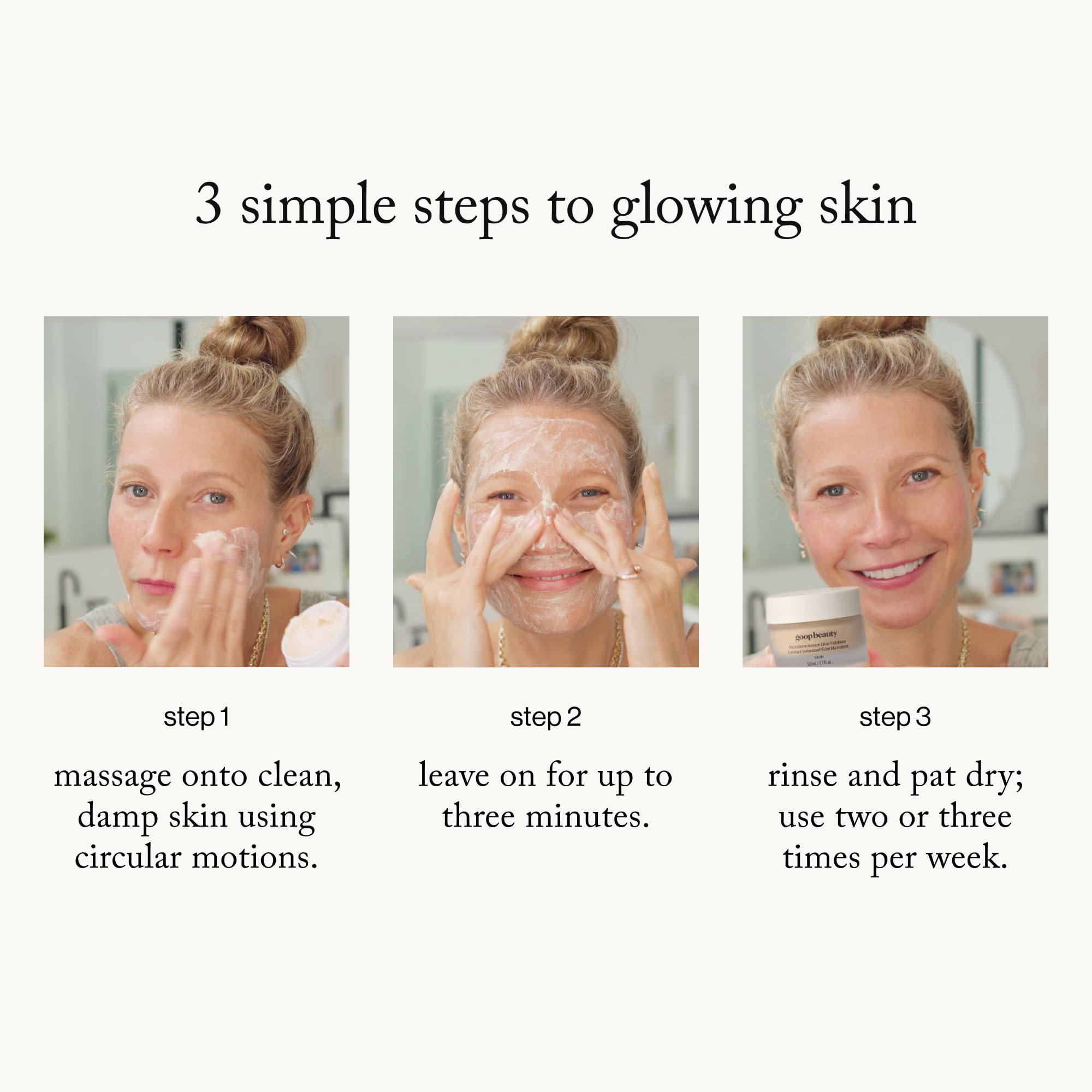 goop Beauty Microderm Exfoliator marshmallow texture close-up