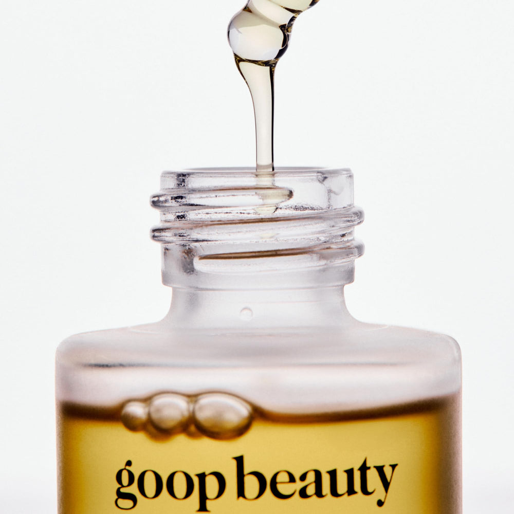 Goop Beauty Nutrient Face Oil amla ingredient spotlight hints at vitamin C glow support.