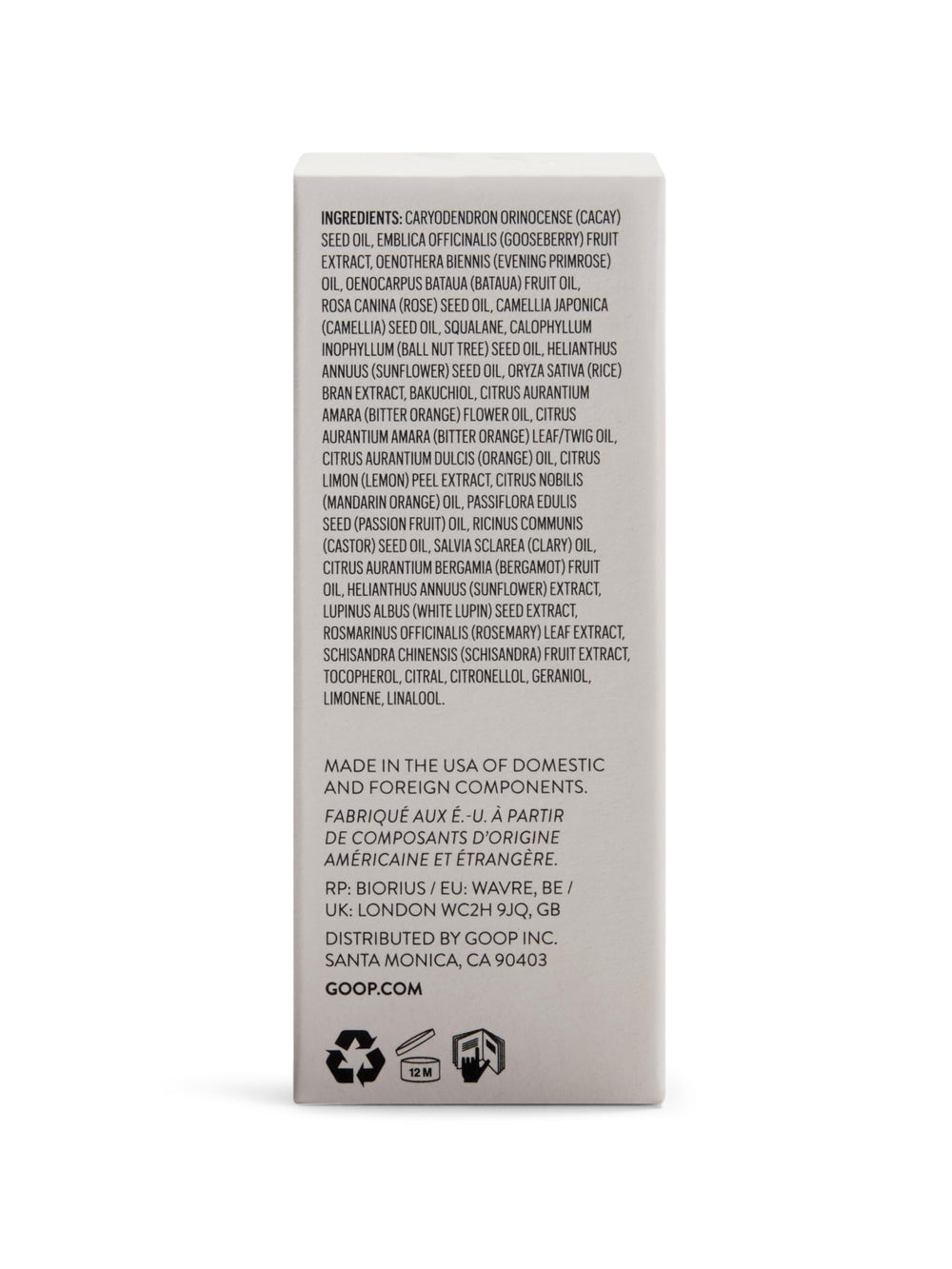 Goop Beauty Nutrient Face Oil jar close-up signals clean, cruelty-free formulation.