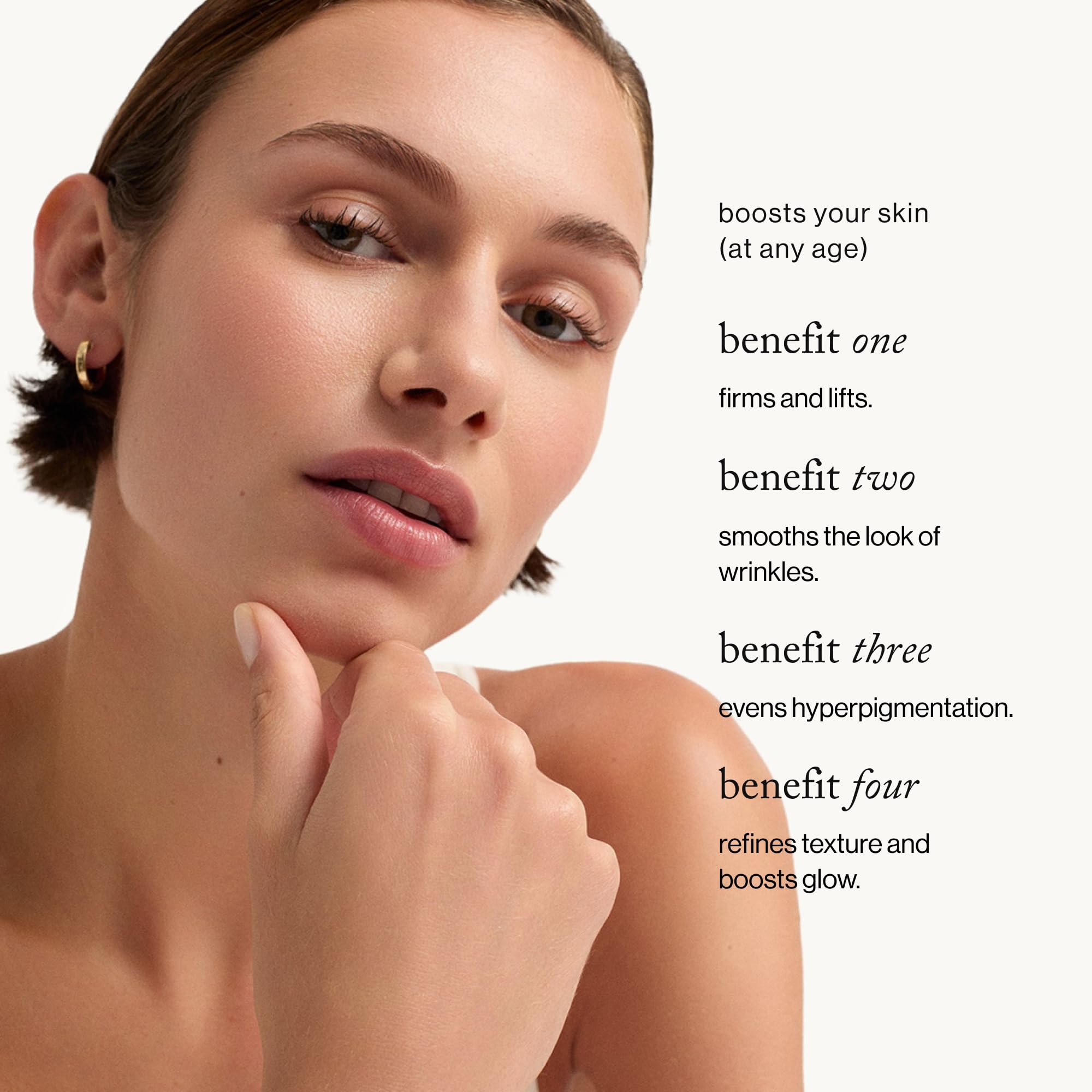 Goop Peptide Serum texture up-close reveals lightweight, non-greasy feel.