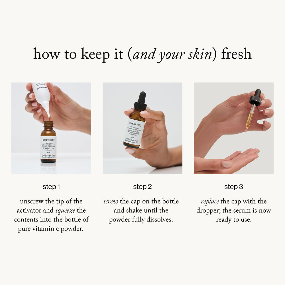 Goop Clean formulation label notes paraben and silicone-free ingredients.