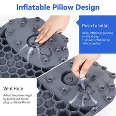 Goowin pillow with 34 suction cups demonstrates secure adhesion on a smooth tub surface