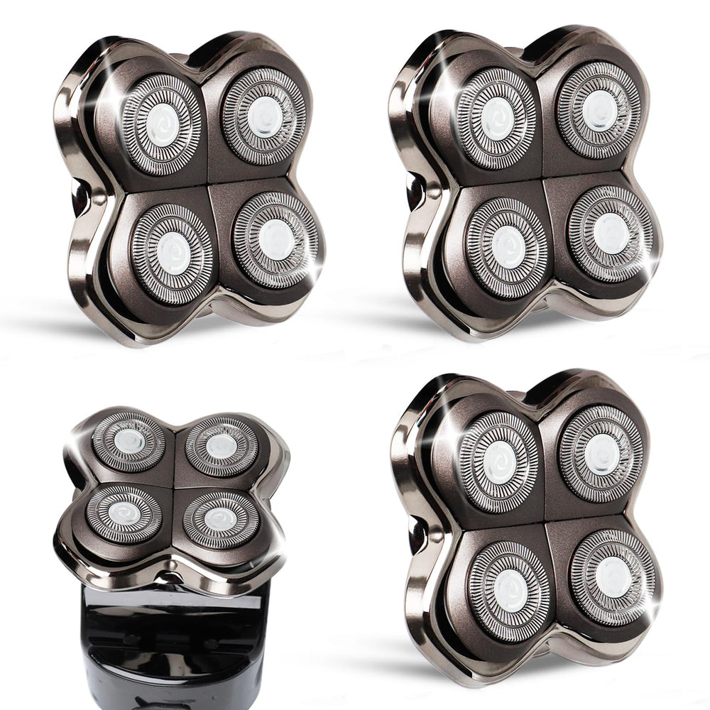 GORLENT Pro4 replacement head close-up highlighting precision blades for a close, comfortable shave.