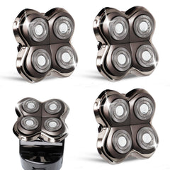 GORLENT Pro4 replacement head close-up highlighting precision blades for a close, comfortable shave.