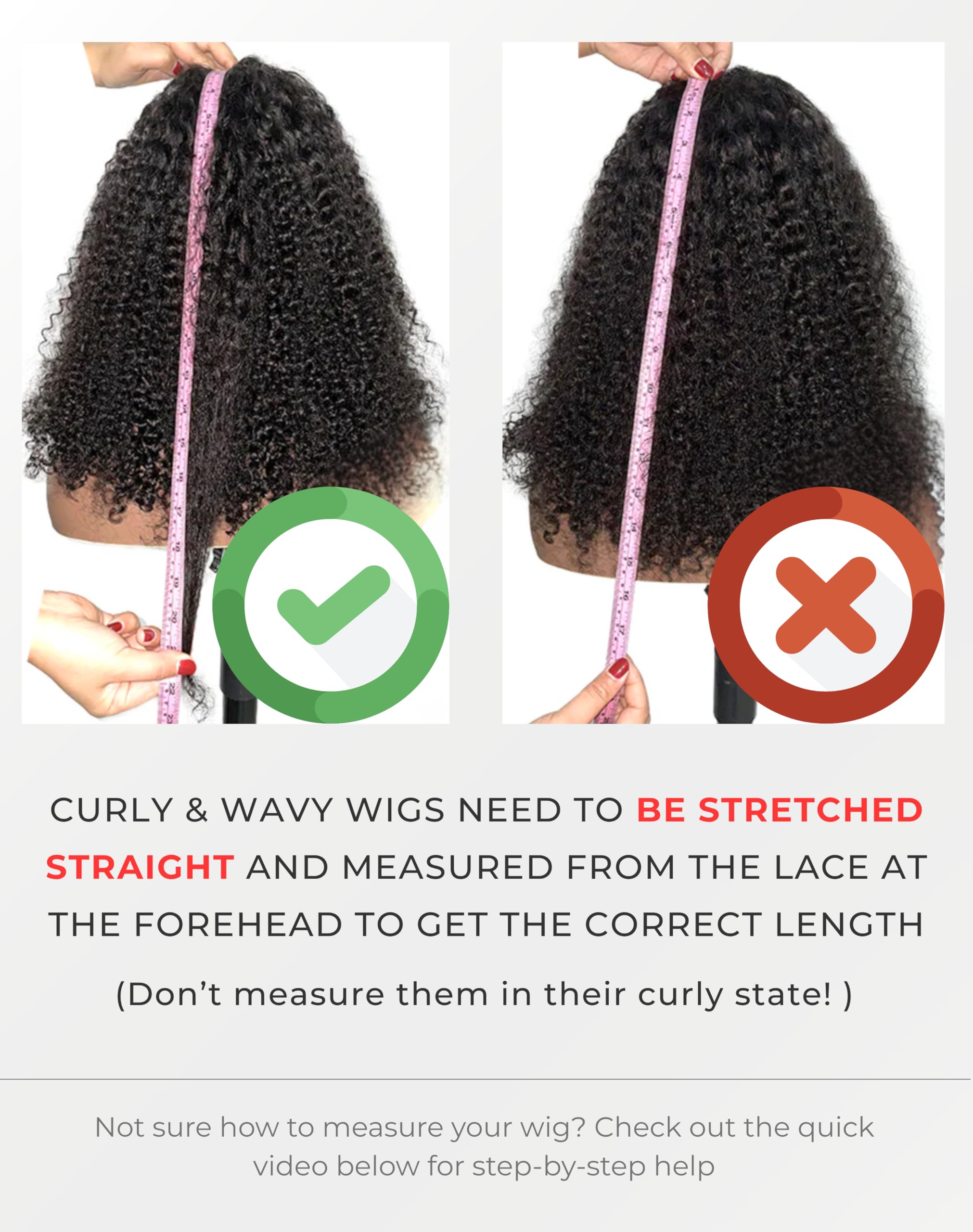 Gorpo deep-wave 30in full-frontal 13x6 view offers versatile parting.