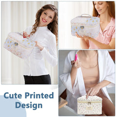 Gosect makeup bag open to show organized compartments