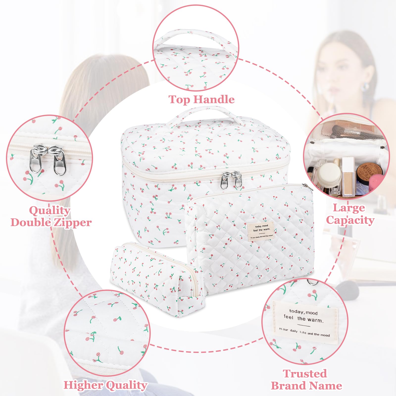 Gosect travel toiletry bag, lightweight design ideal for compact packing.