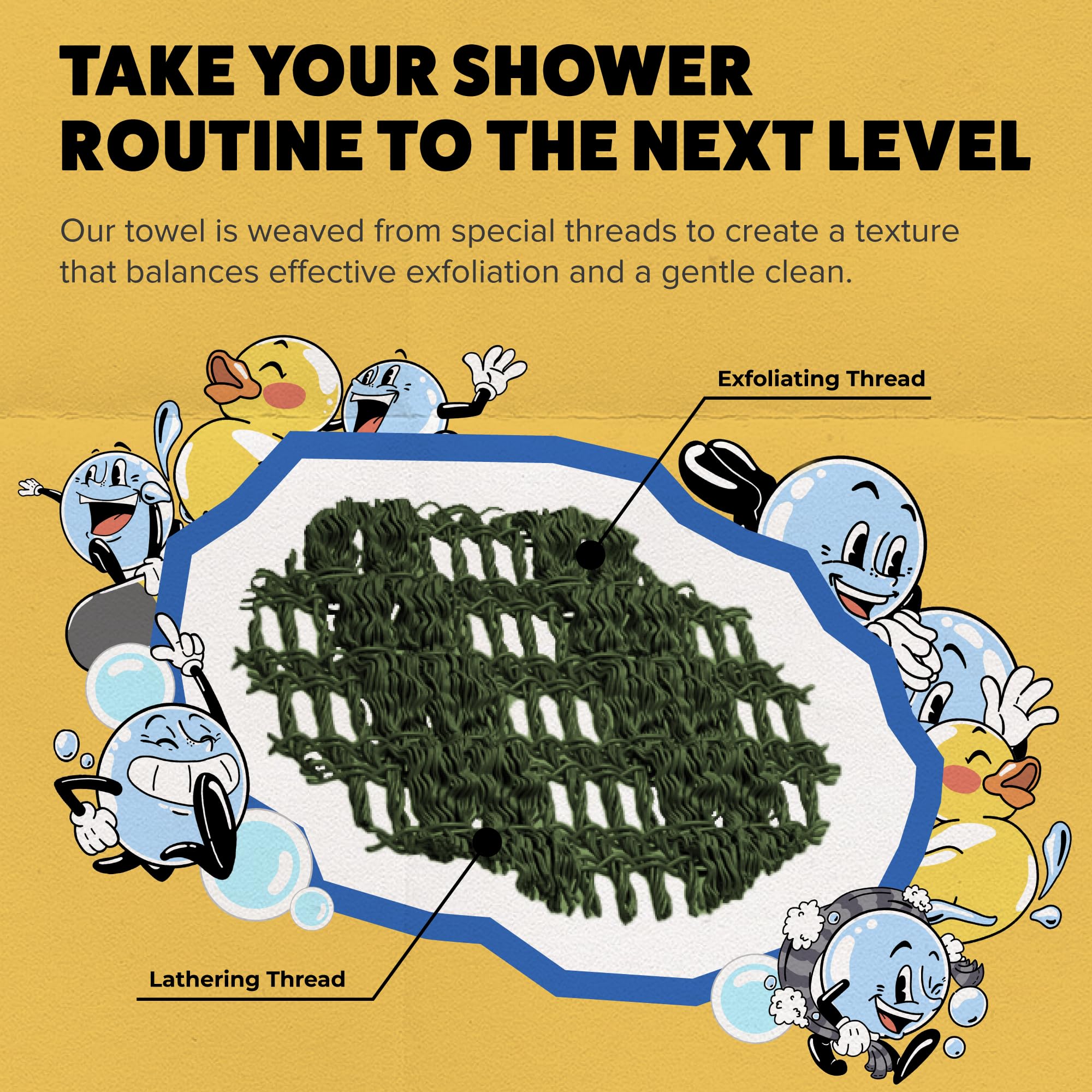 GOSHI exfoliating towel made-in-japan-gunma showcases craftsmanship and premium materials.