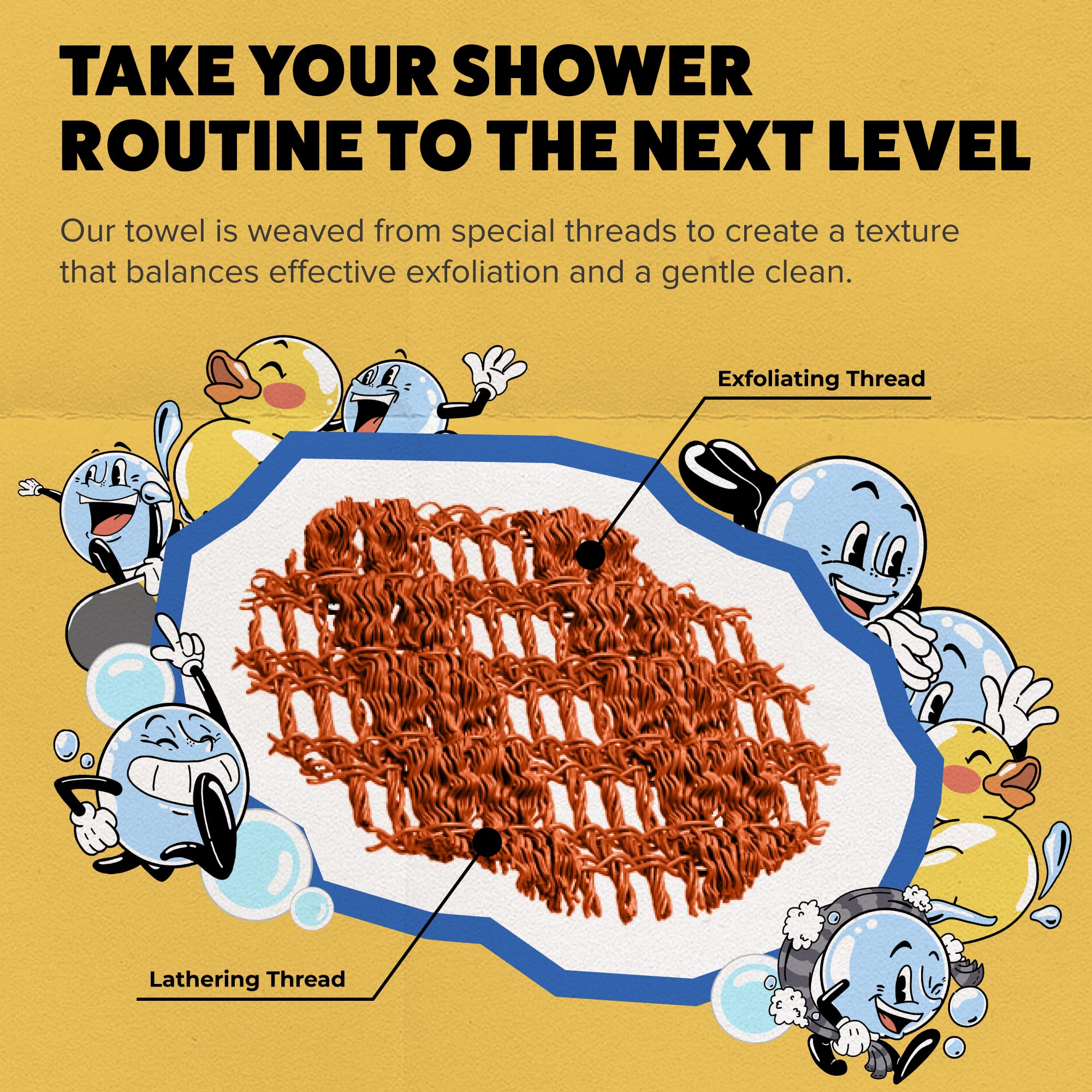GOSHI marigold-yellow shower scene conveys bright, refreshing bath ritual