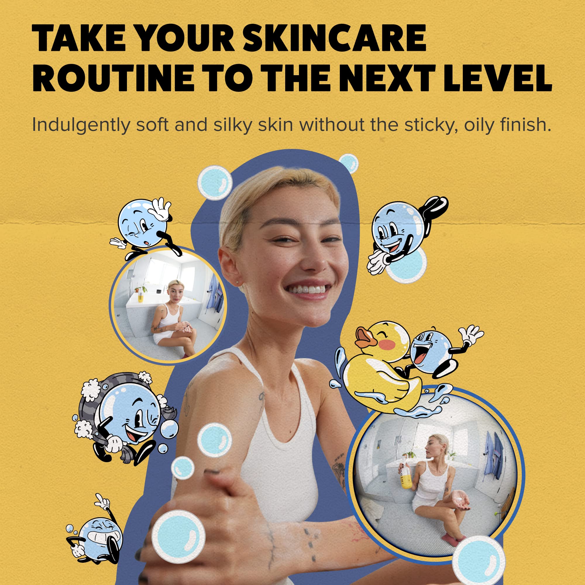 GOSHI Skin System difference image communicates updated nourishment and renewal.