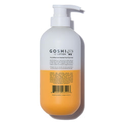 GOSHI Super Vitamin Body Lotion application demo with small pump for easy daily use.