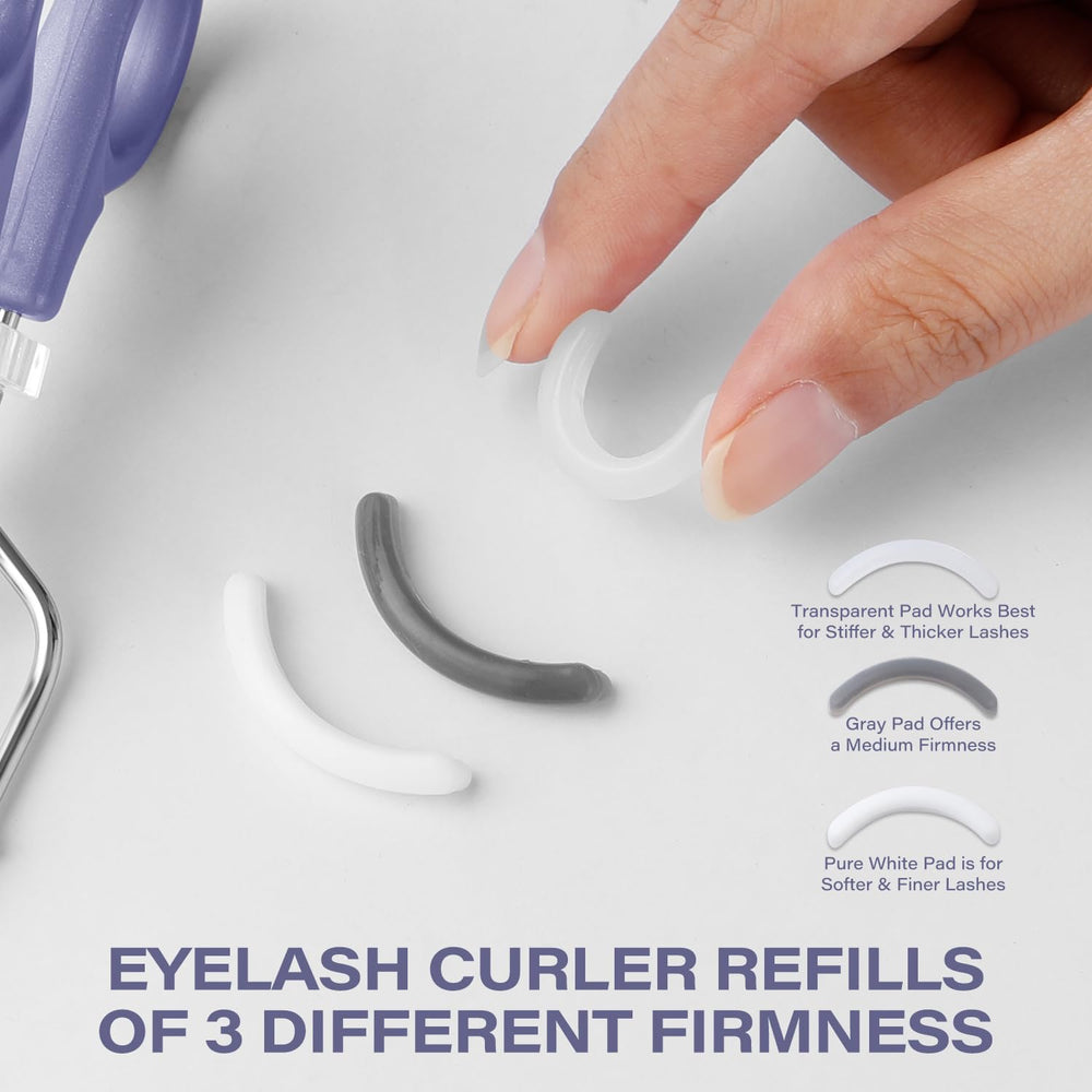 GÖSOL eyelash curler three finger grip enhances control during curling