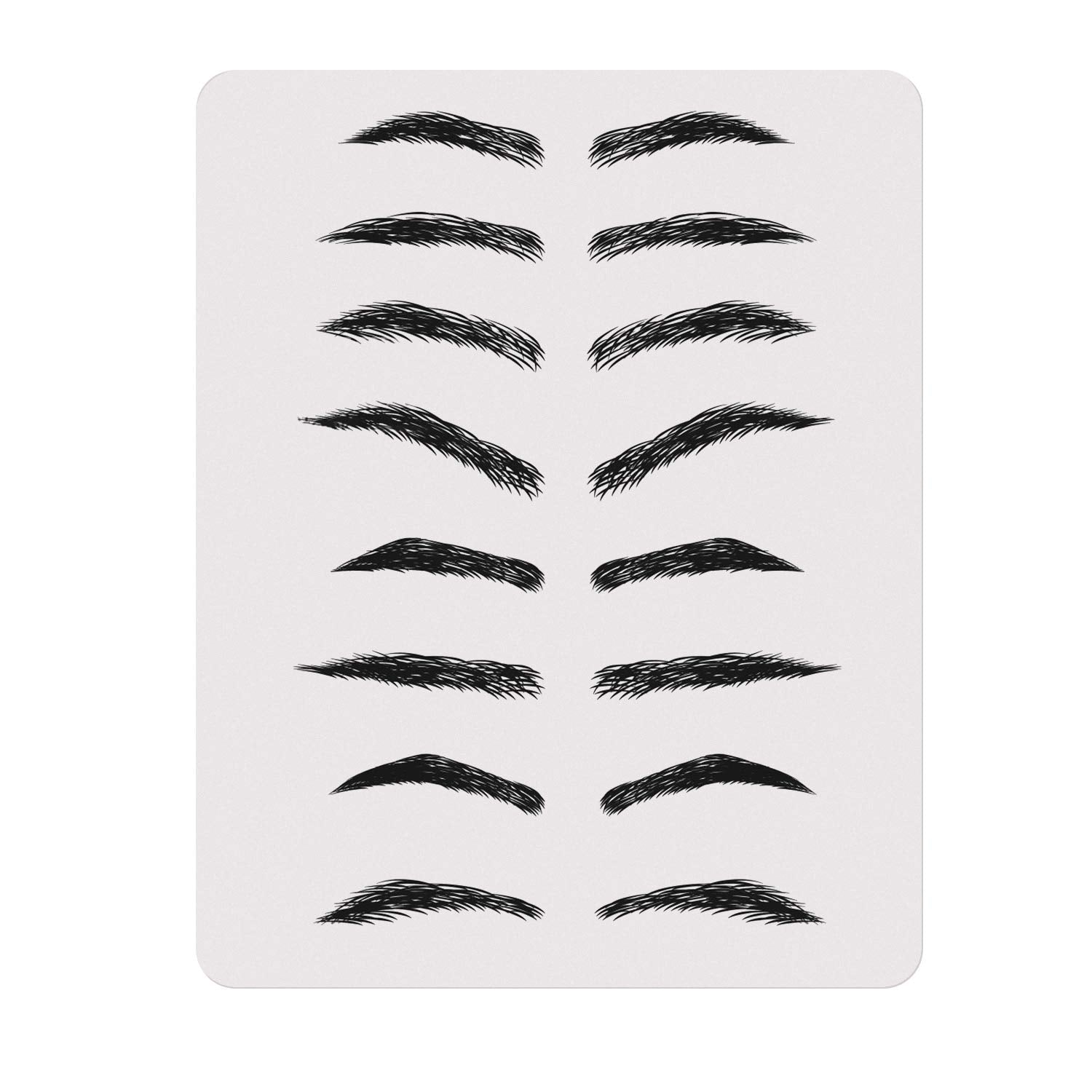 Gospire eyebrow practice skin 8x6in ideal for brow shaping and shading
