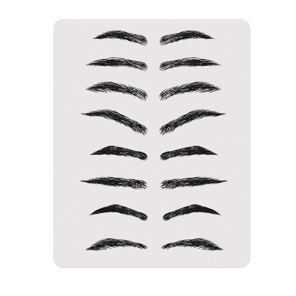 Gospire eyebrow practice skin 8x6in ideal for brow shaping and shading