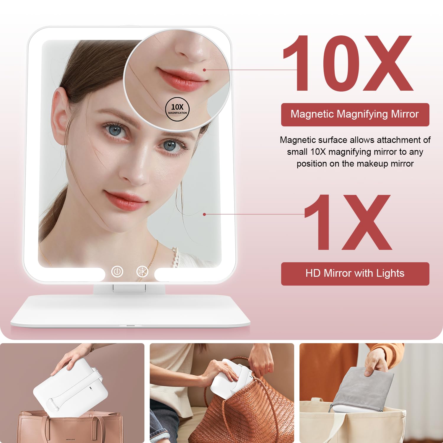 Gospire detachable 10x magnifier adds portable detail viewing on the go.
