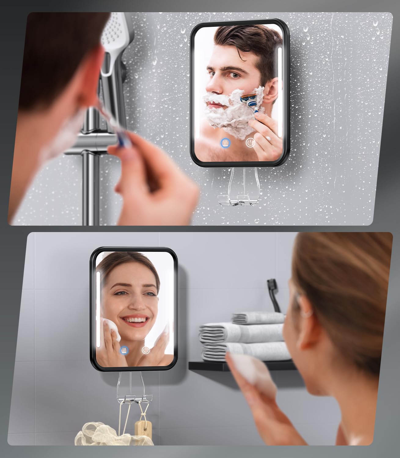 Gospire mirror easy removal for quick repositioning or cleaning.