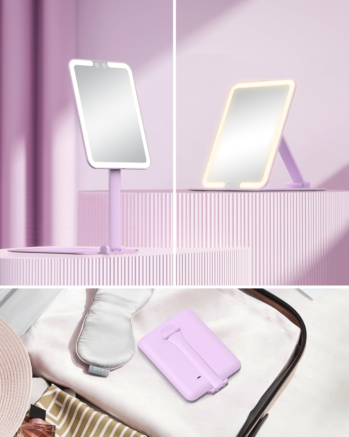 Gospire velvet bag stores the mirror neatly during travel and storage.