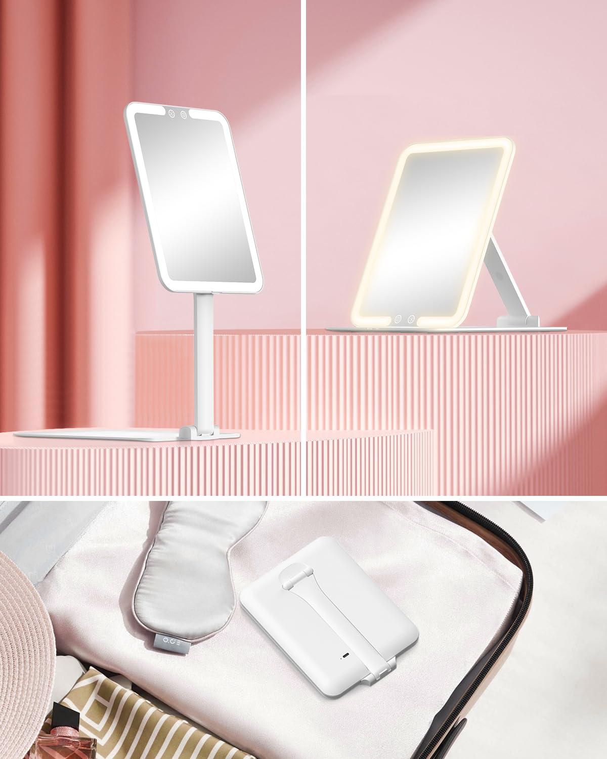 Gospire velvet storage bag protects mirror in luggage and bag.