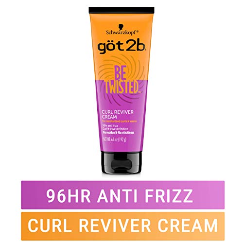 Got2B Be Twisted Curl Reviver Cream hands dollop demonstrates easy distribution for defined waves