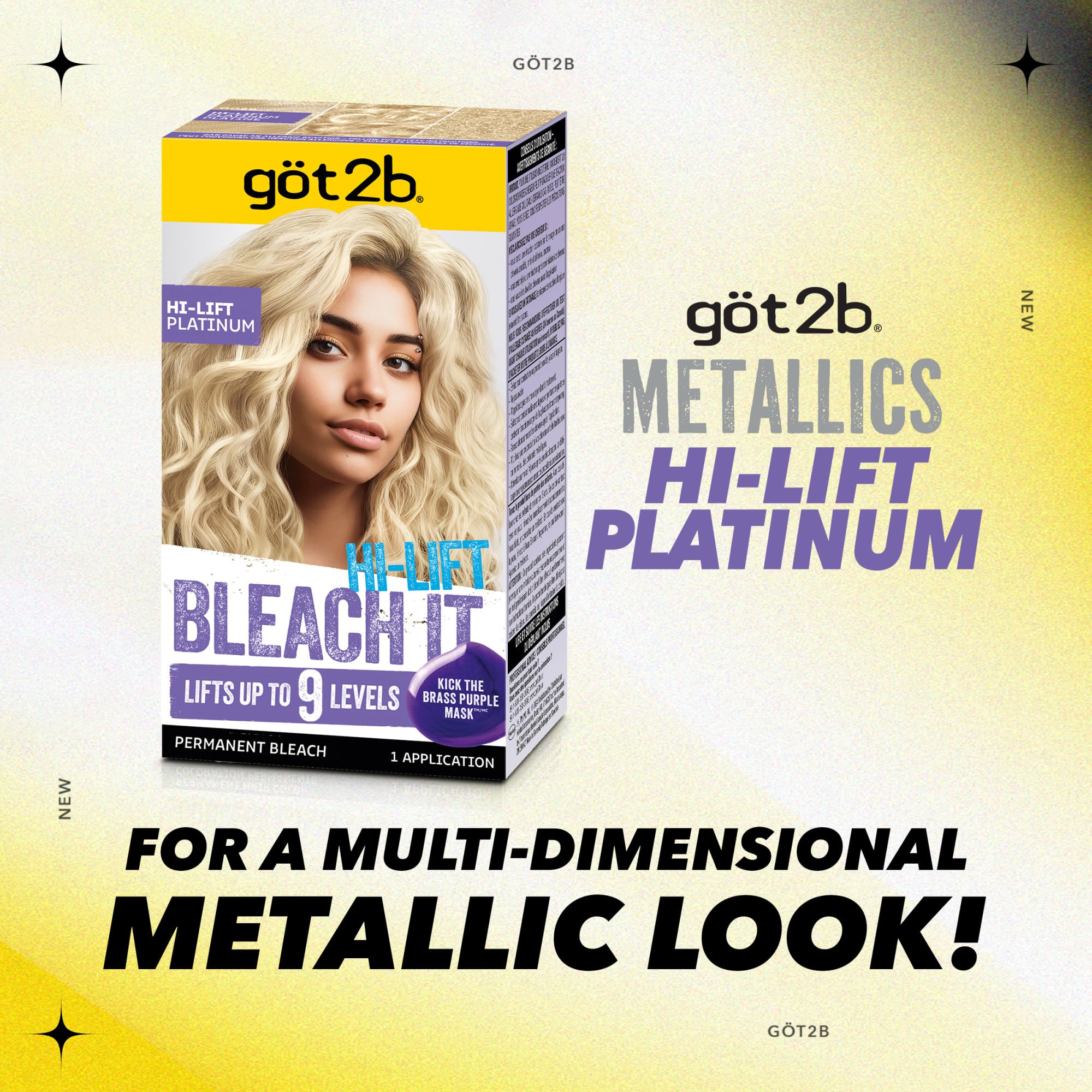 got2b Bleach It Hi-Lift Platinum aftercare conditioner nourishes hair