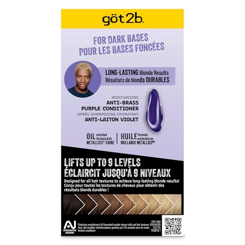 got2b Bleach It Hi-Lift Platinum gloves protect hands during application