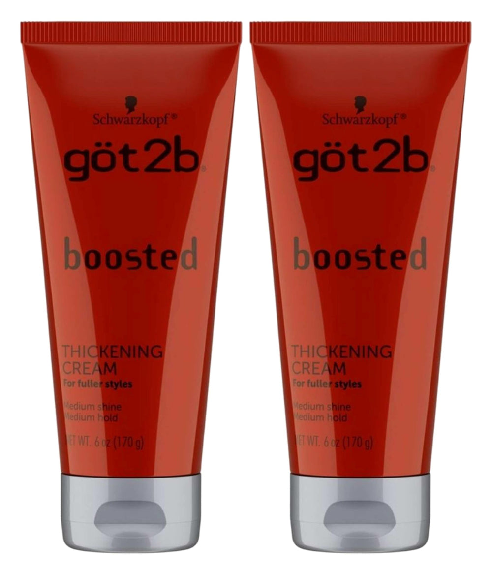 Got2B Boosted Thickening Cream texture close-up showing natural shine