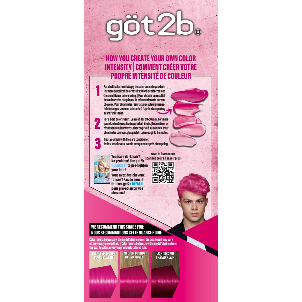 Got2b Color Remix vegan formula uses natural ingredients for healthy-looking shine.