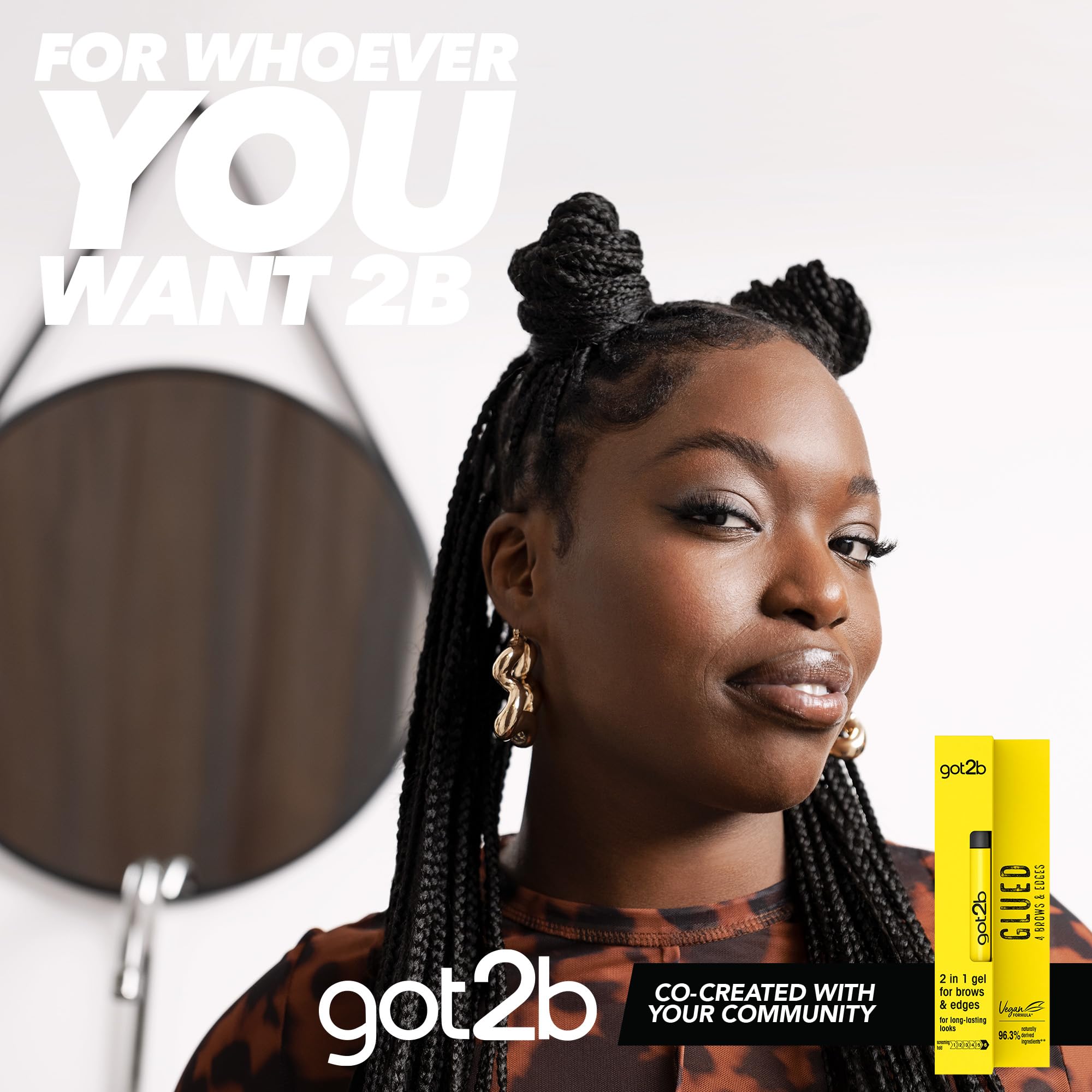 got2b Glued application tutorial shows quick, simple brow definition