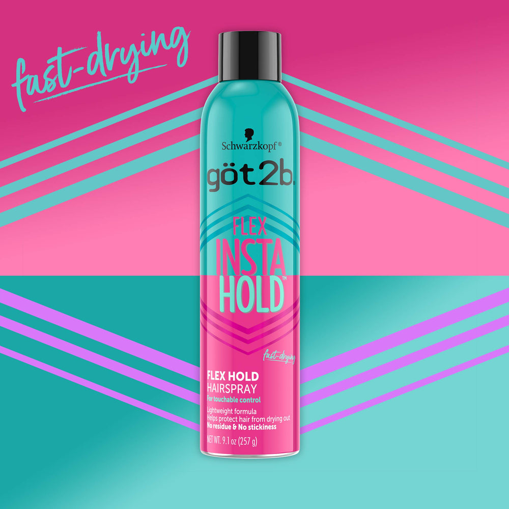 Got2B Insta Hold finished-style hair demonstrates long-lasting control.