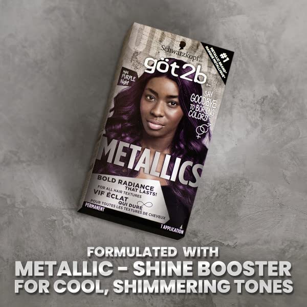 Aplicación con revelador y brocha para un color uniforme con Got2b Metallics.