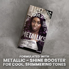Aplicación con revelador y brocha para un color uniforme con Got2b Metallics.