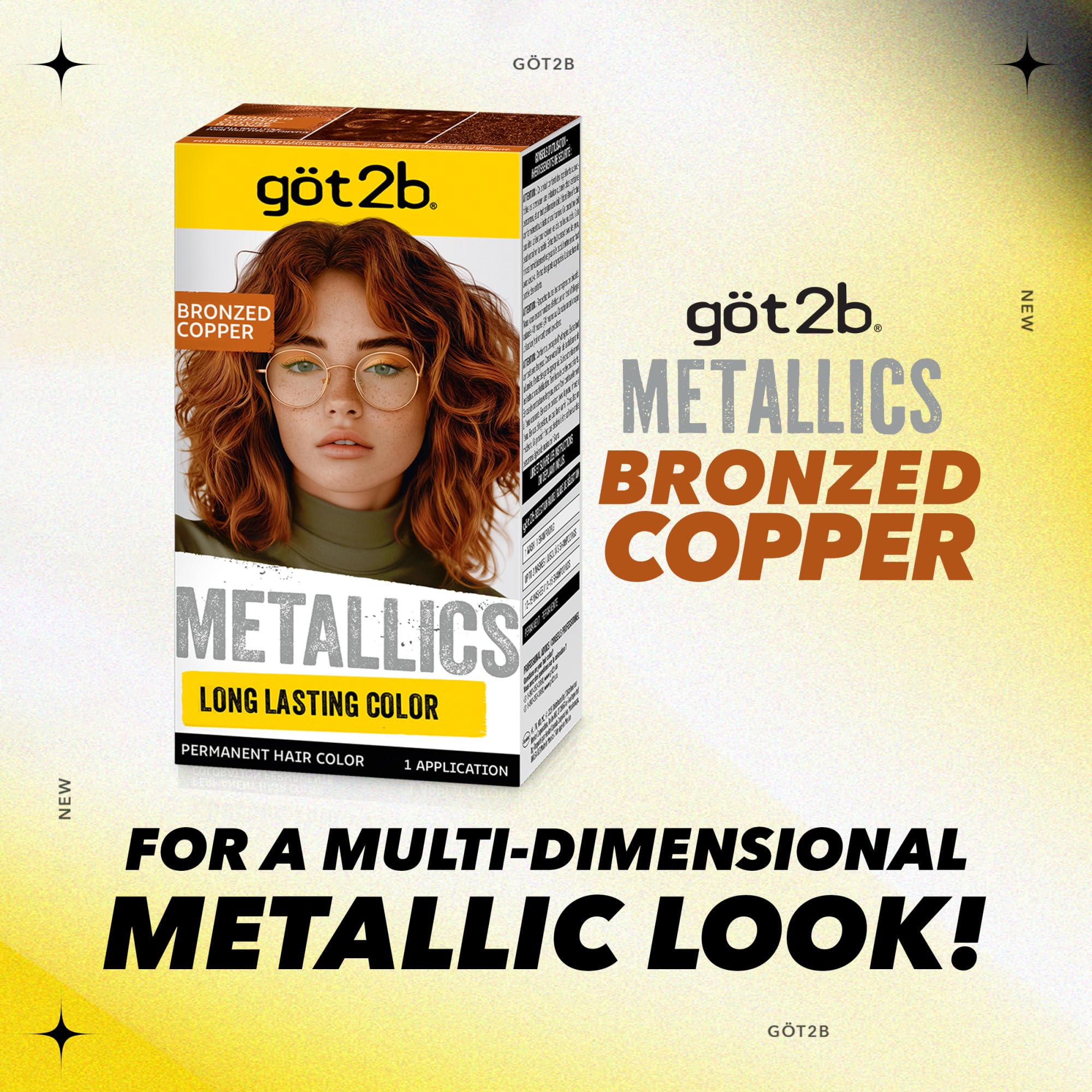 got2b Metallics Bronzed Copper natural hair look demonstrates versatile wear on real hair