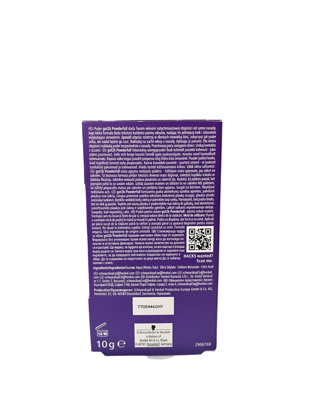 Got2B Powderful root lift and texture boost for fuller, defined hair.
