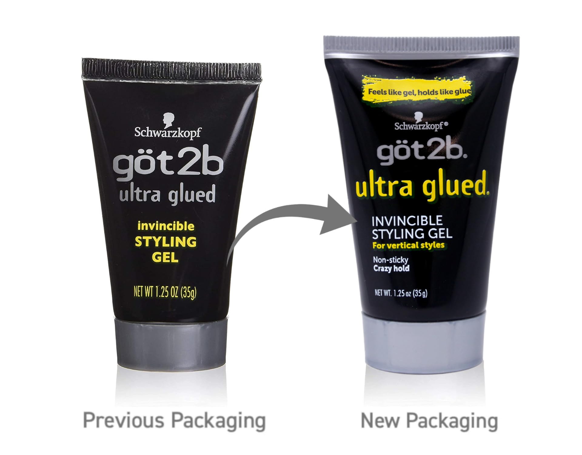 Got2B Ultra Glued Invincible Styling Gel travel pack ideal for on-the-go grooming