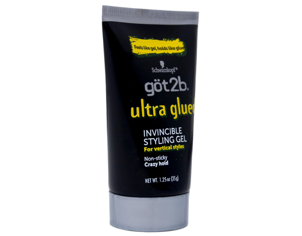 Got2B Ultra Glued Invincible Styling Gel washout-ready for easy rinse and clean finish