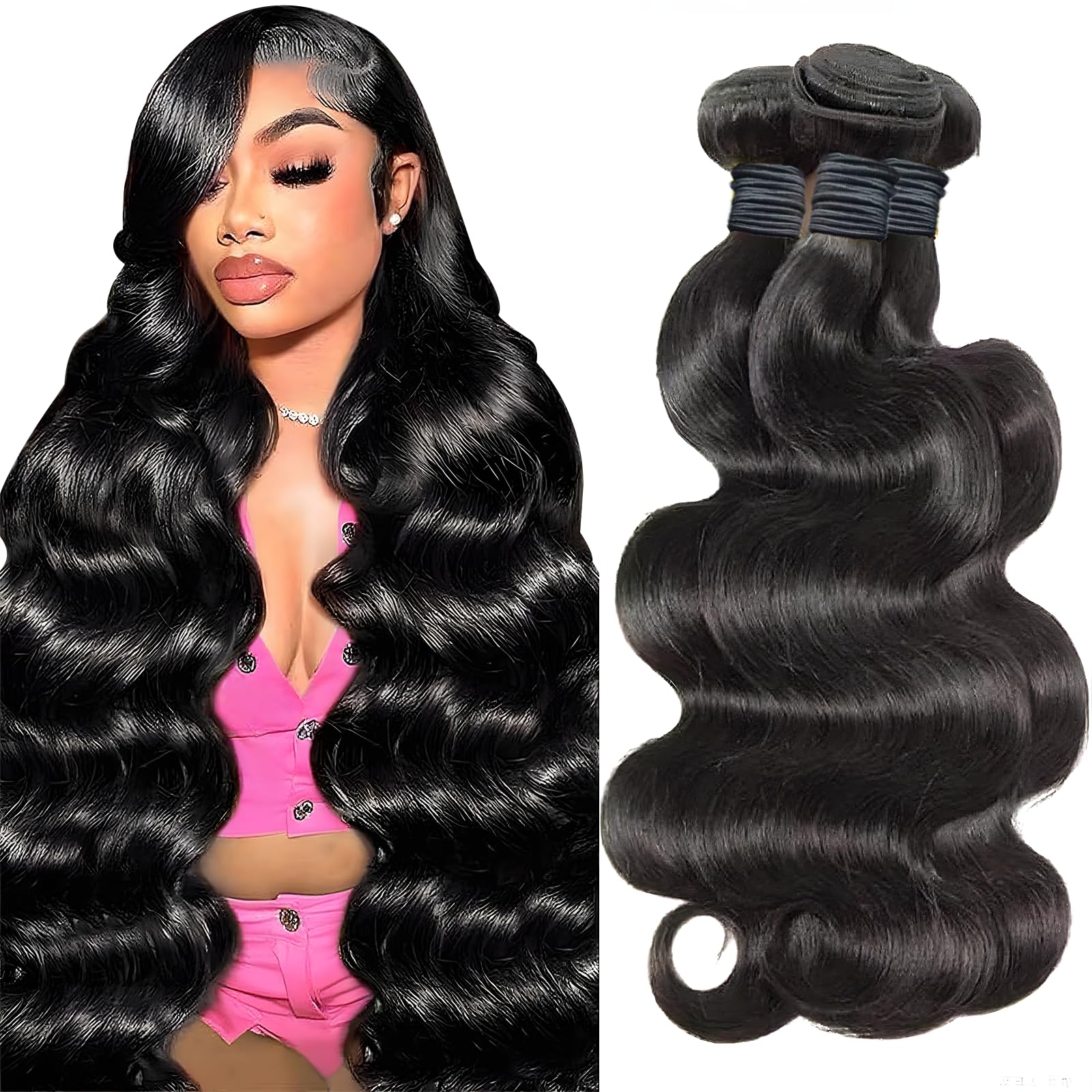 Gotcosy 14A body wave bundles 20-inch length for natural daily styling and easy wear.