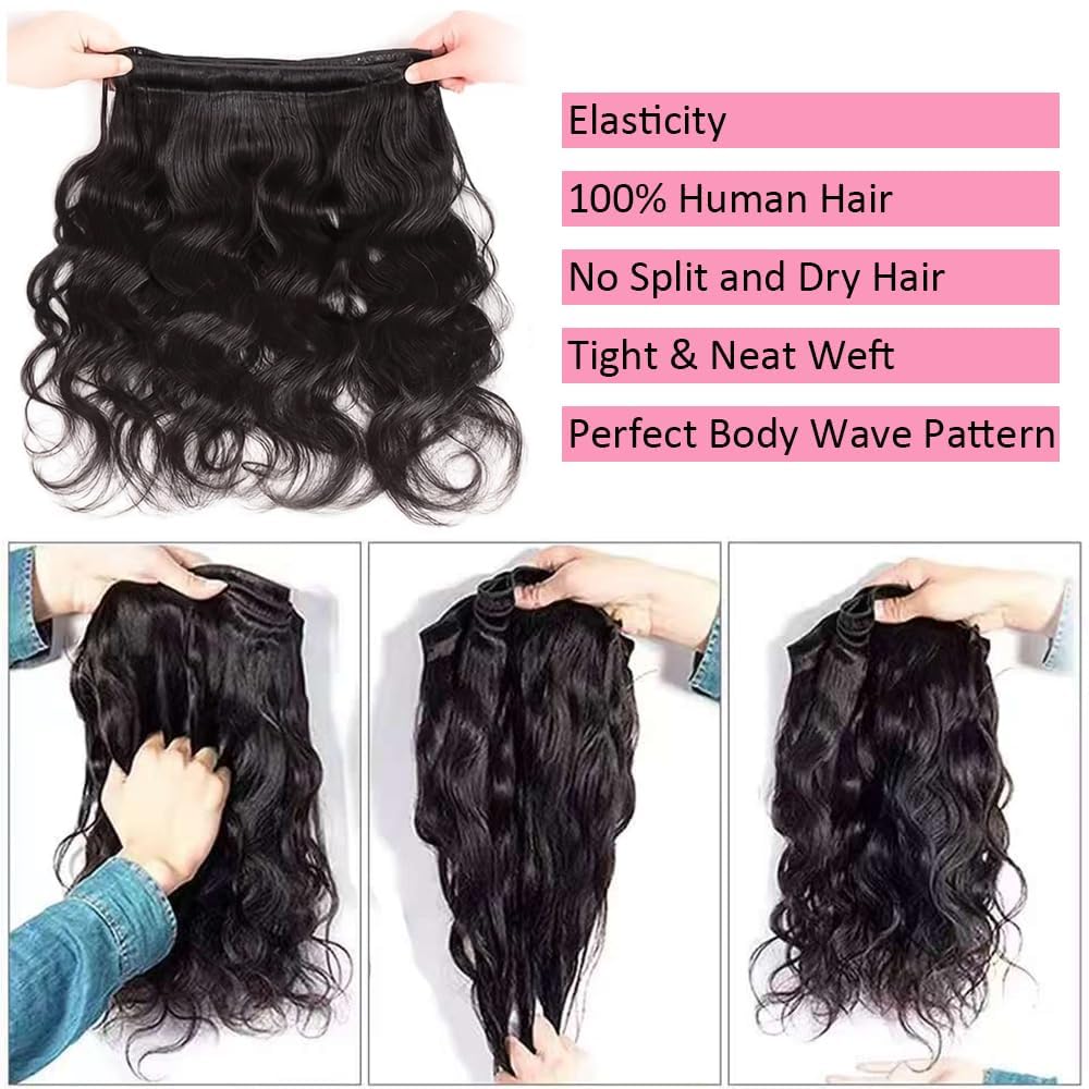Gotcosy 14A body wave bundles 22-inch length for versatile styling and fuller looks.