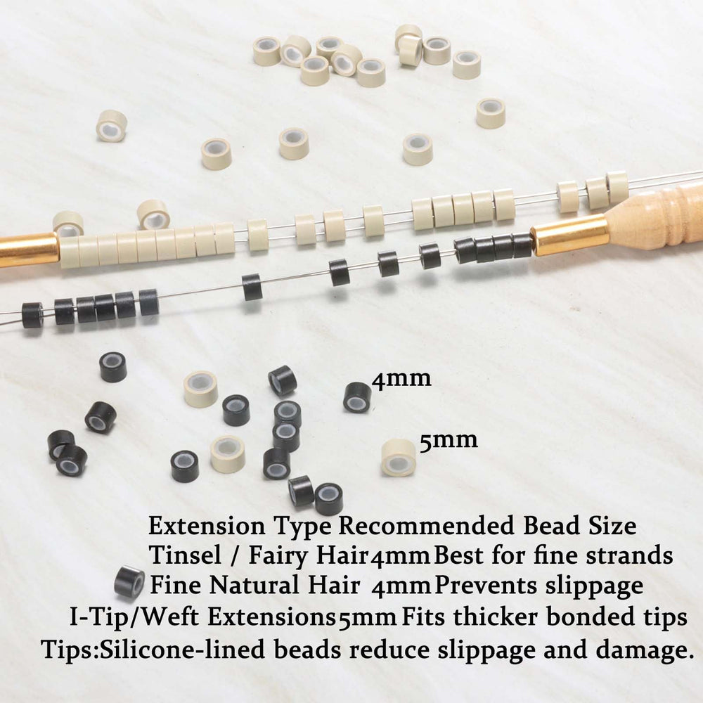 GOTDYA dark brown micro rings provide strong grip during installation