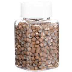 GOTDYA extension beads light brown 5mm for secure, comfortable hair extensions