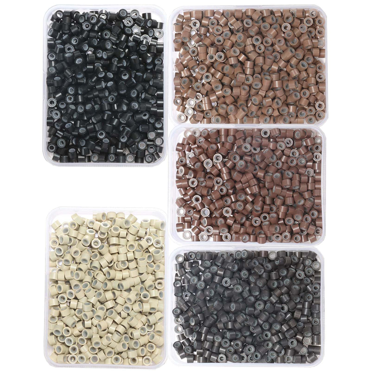 GOTDYA hair tinsel beads package shot shows bulk supply for extensions