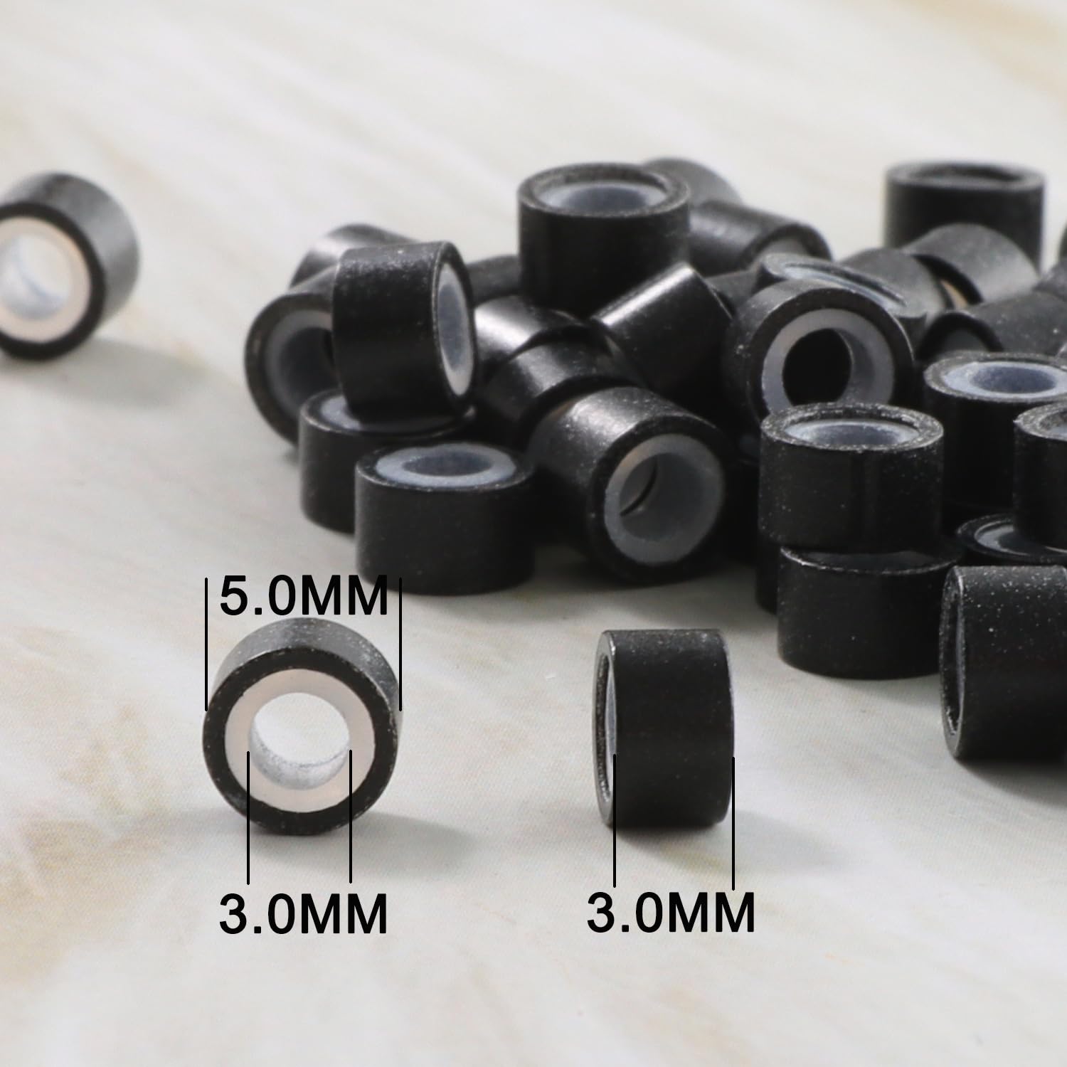 GOTDYA micro link I-tip beads for tinsel and feathers extensions.